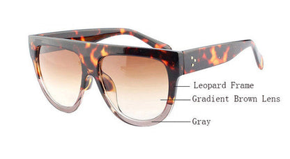 Flat Top Mirror Sunglasses