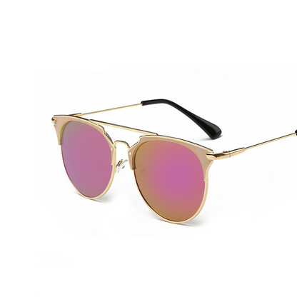Metal Frame Retro Cat Eye Sunglasses