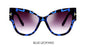 Gradient Points Cat Eye Sunglasses