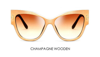 Gradient Points Cat Eye Sunglasses