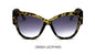 Gradient Points Cat Eye Sunglasses